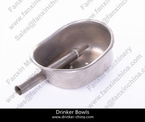 Stainless steel bowl for poultry and livestock